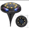 Professional Solar Ground Lights for Outdoor Decoration - 12 LED Waterproof Solar Disk Lights for Gardens, Pathways, Lawns, and Patios